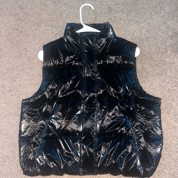 PINK Victoria's Secret Other - PINK Victoria's Secret Glossy Black Kids Vest